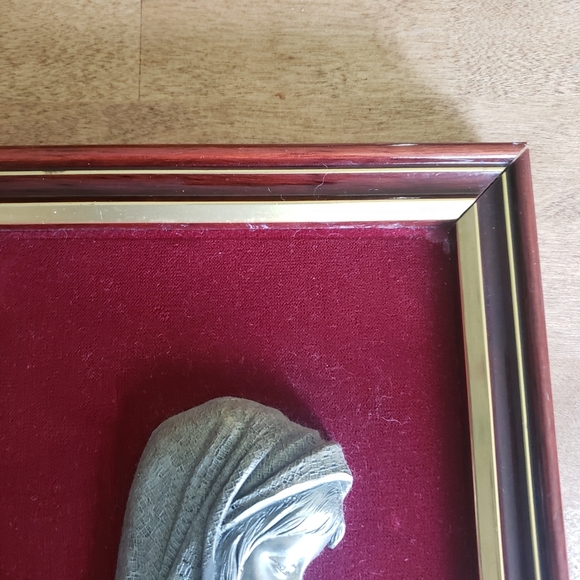 Vintage French Framed  Mother and Child Art By BACHET - Picture 4 of 9